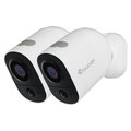 Toucan Wireless Outdoor / Indoor Battery Powered Security Camera 1080p, White, 2PK TWCK200WU-EF